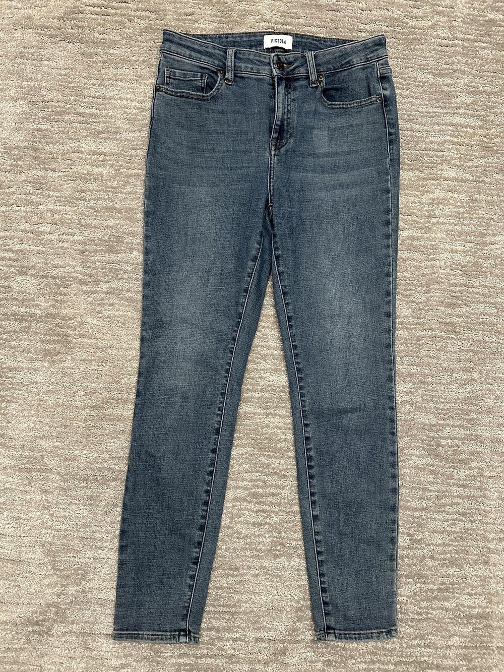 Pistola Jeans Womens 28 Blue Skinny Stretch Denim Mid Rise Sustainable Eco Style